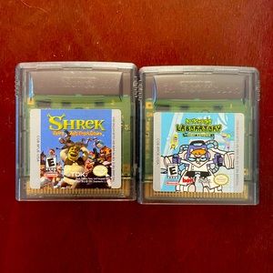 SHREK and DEXTER LABORATORY Gameboy Color